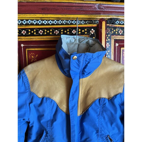 Rocky Mountain Featherbed Leather Down Gortex Ski Parka, Jacket ‘70’s Women’s XS - Picture 2 of 13